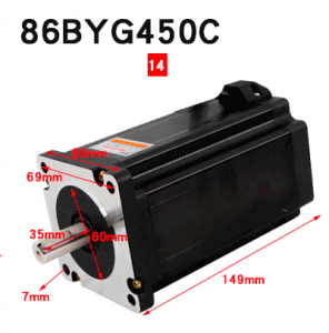86BYGH450C D14 120 кгсм шаговый двигатель