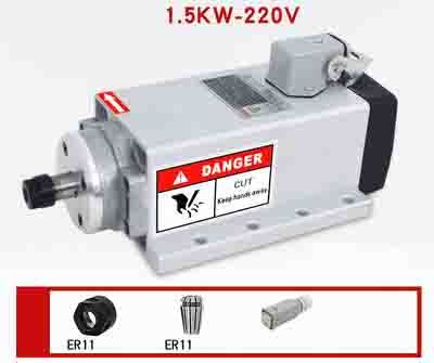 GDZ80X73-1.5 220v ER-11 Шпиндель с воздушным охлаждением