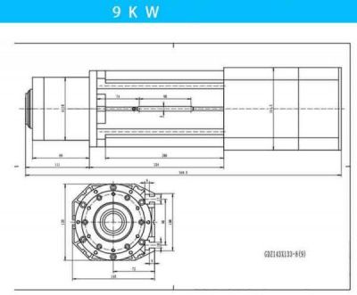 GDZ143x133-9 380v ISO 30 Шпиндель с автоматической сменой инструмента 7